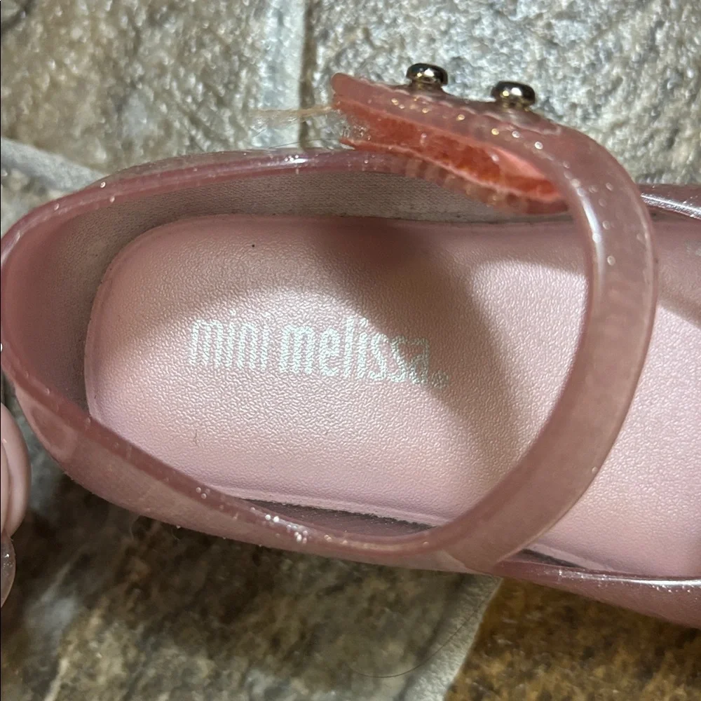Mini Melissa Pink Rose Dress Shoes